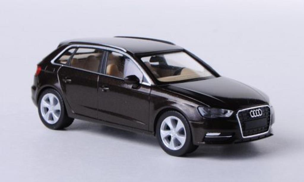 Audi A3 1/87 Herpa Sportback brown diecast model cars