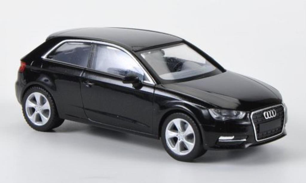 Audi A3 1/87 Herpa (Typ 8V) black diecast model cars