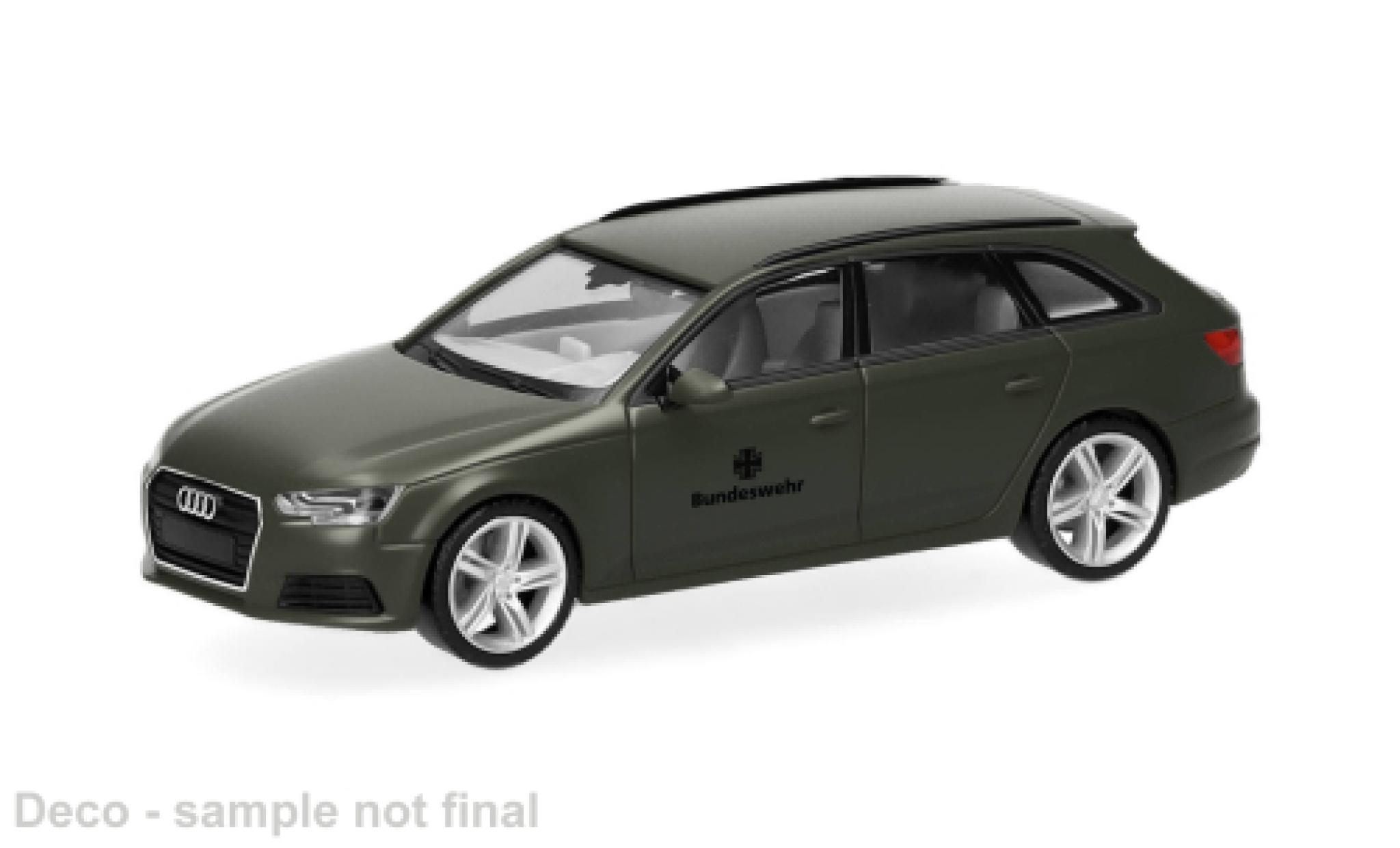 Audi A4 1/87 Herpa Avant BW Fuhrpark 1:87 Military diecast model cars