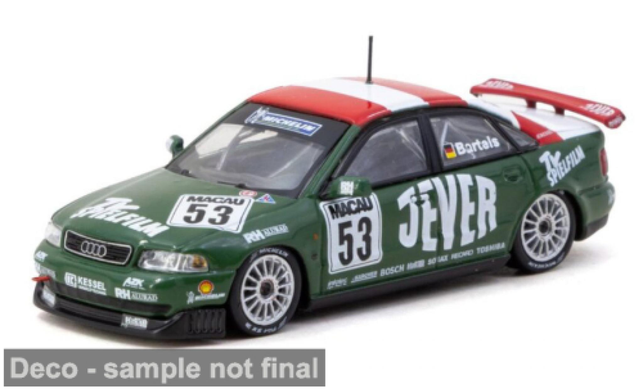 Audi A4 1/64 Tarmac Works (B5) Macau Guia Race 1999 #53 M.Bartels 1:64 diecast model cars