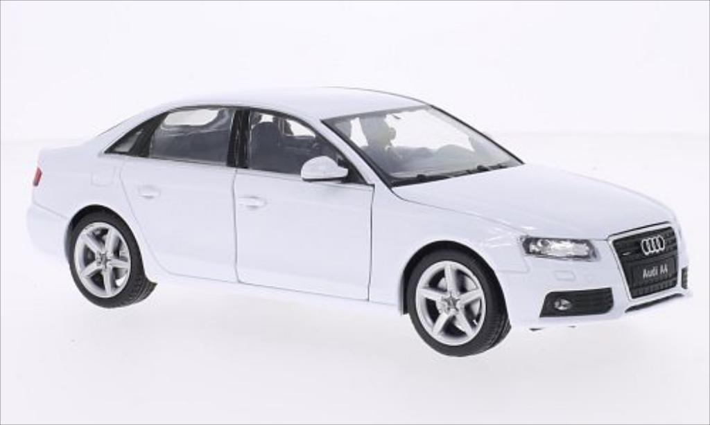Audi A4 1/24 Welly white 2009 diecast model cars