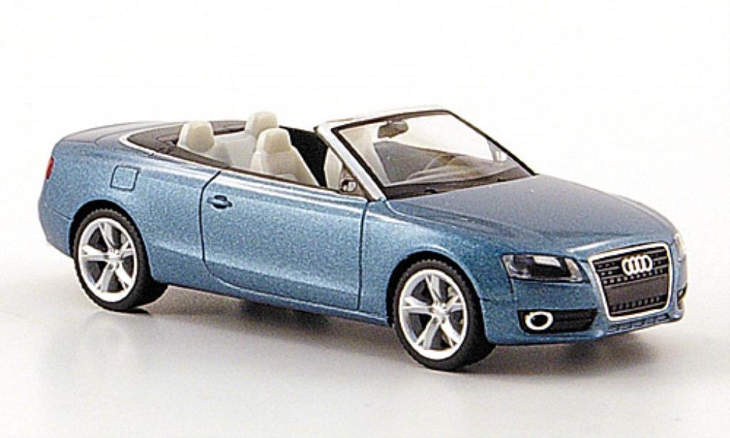 Audi A5 1/87 Herpa Convertible blue 2009 diecast model cars
