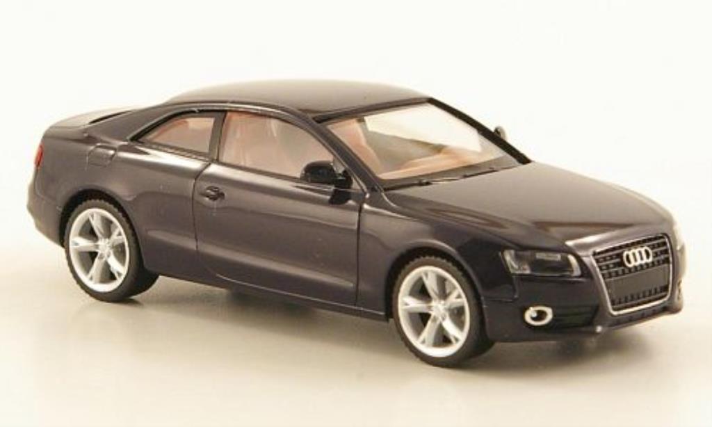 Audi A5 1/87 Herpa black brownes Interieur diecast model cars