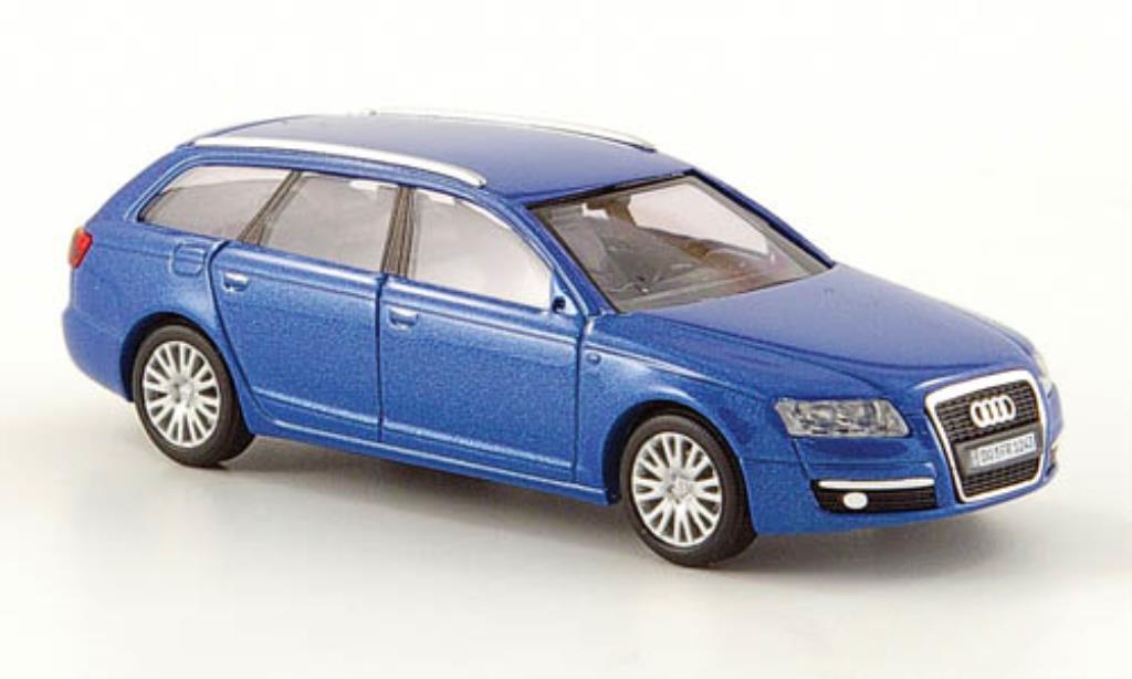 Audi A6 Avant 1/87 Busch Avant blue CMD 2004 diecast model cars