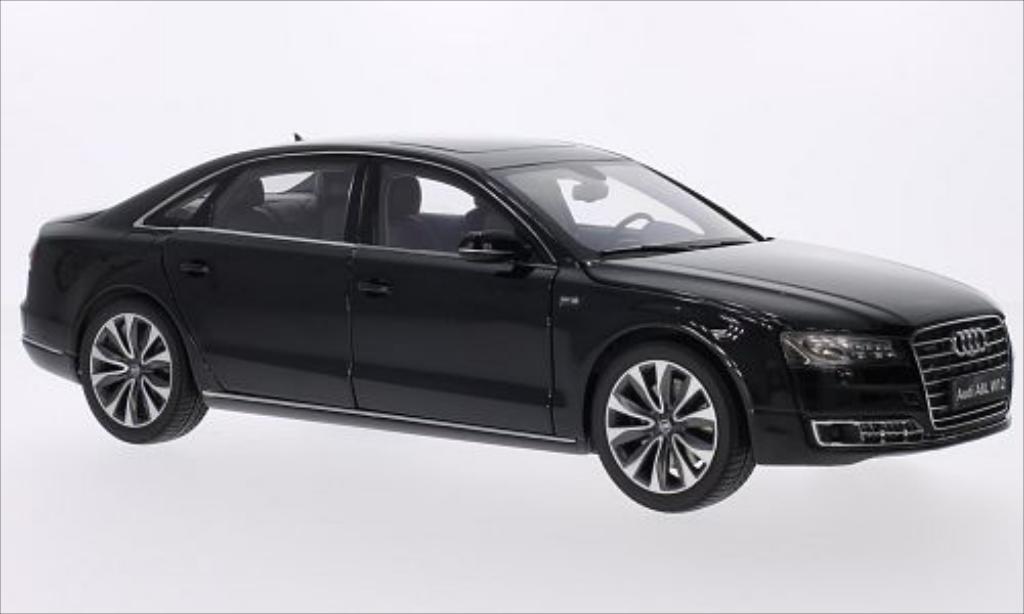 Audi A8 1/18 Kyosho L W12 metallic black 2014 diecast model cars