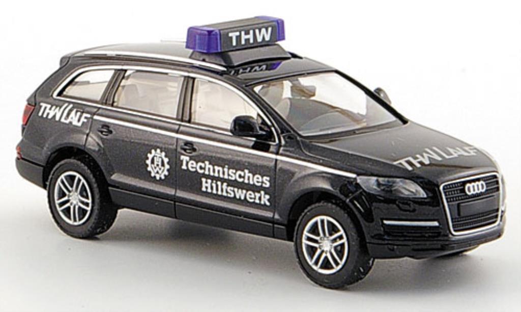 Audi Q7 1/87 Wiking THW Lauf black diecast model cars