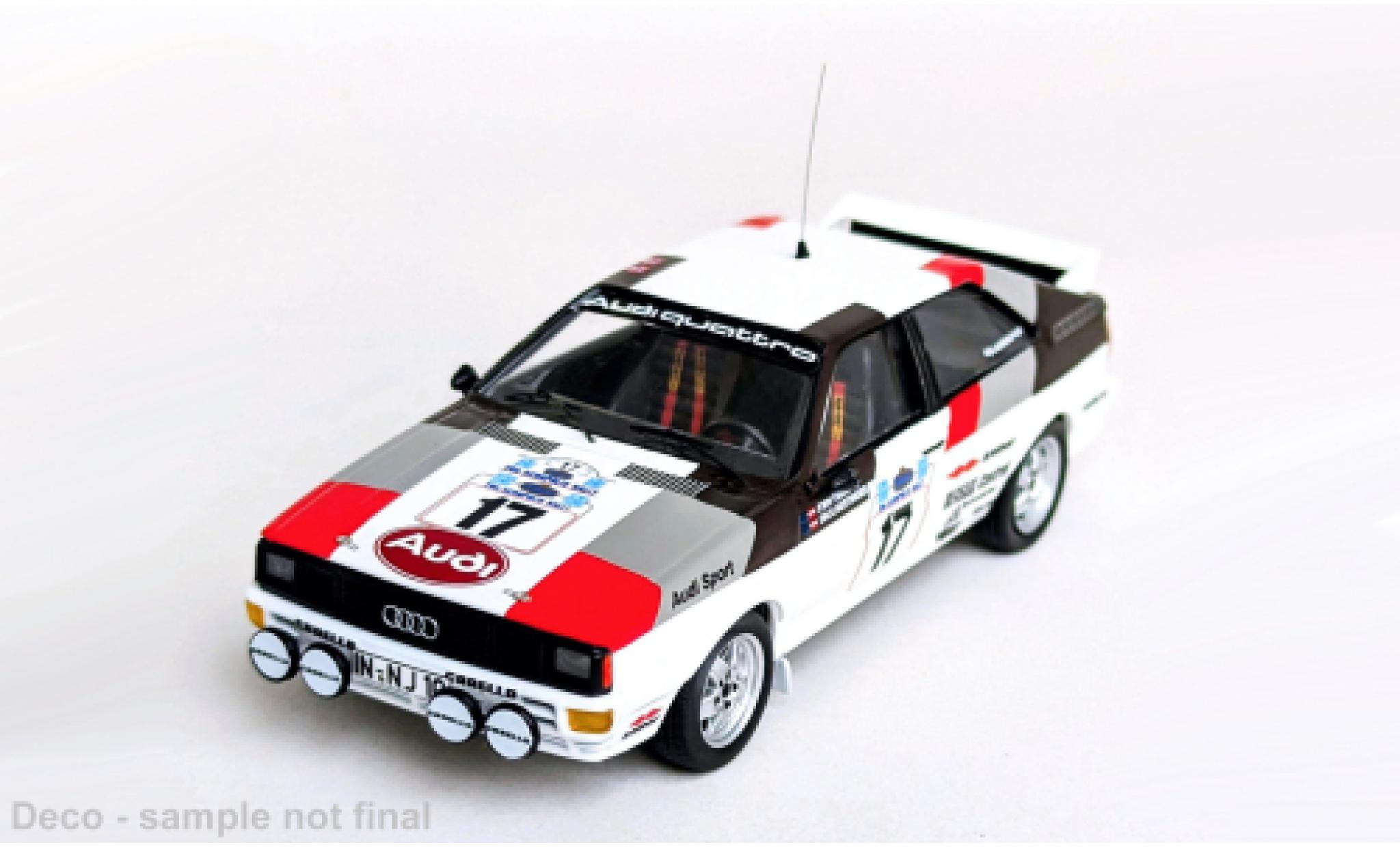 Audi Quattro 1/43 Trofeu quattro Rally Acropolis 1981 #20 M.Mouton/F.Pons 1:43 diecast model cars