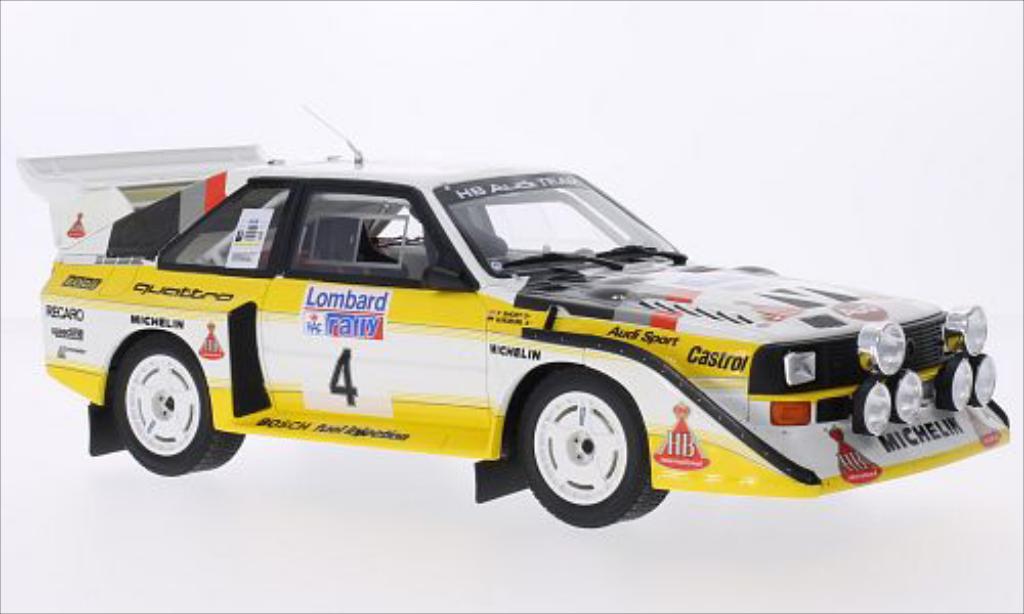 Audi Quattro 1/18 Ottomobile S1 No.4 HB Team HB Rally RAC Lombard 1985 diecast model cars