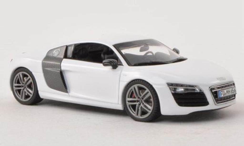 Audi R8 1/43 Schuco Coupe Facelift white diecast model cars