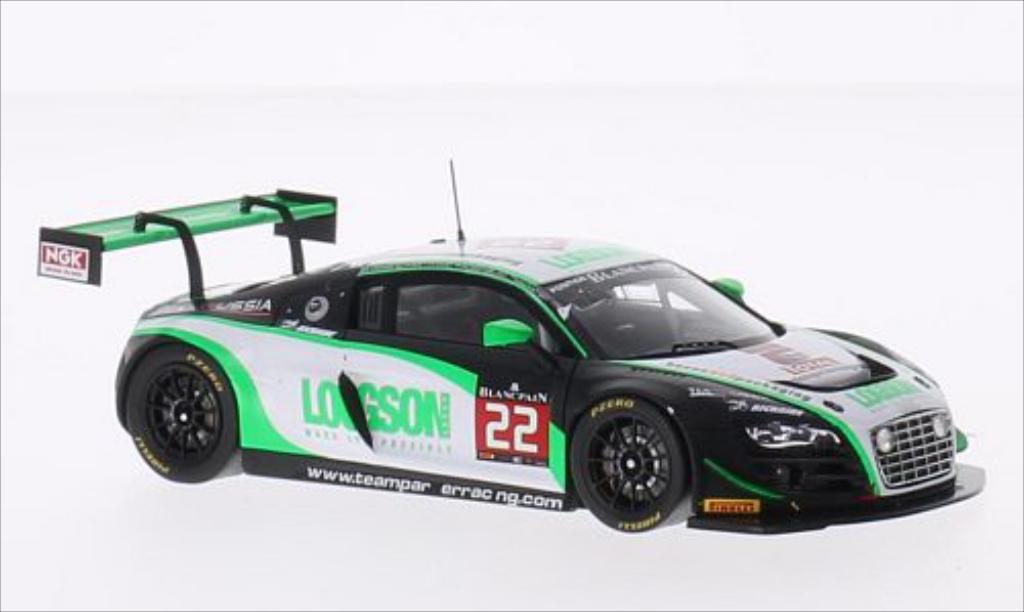 Audi R8 LMS 1/43 Spark LMS Ultra GTR No.22 Team Parker Racing Rose 24h Spa 2014 /L.Machitski diecast model cars