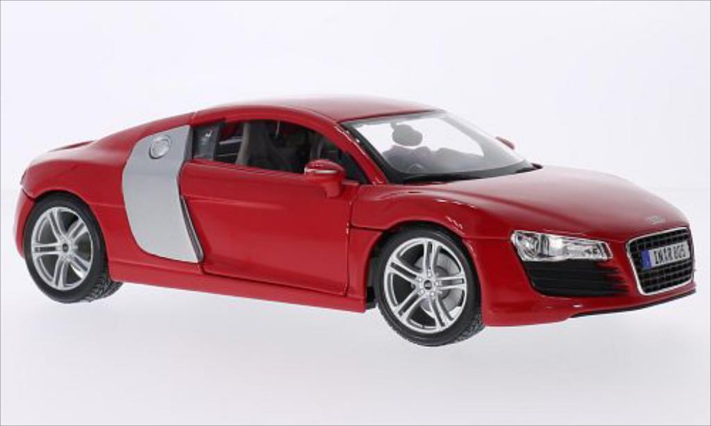 Audi R8 1/18 Maisto red/grey diecast model cars