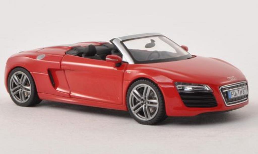 Audi R8 Spyder 1/43 Schuco Spyder Facelift red diecast model cars