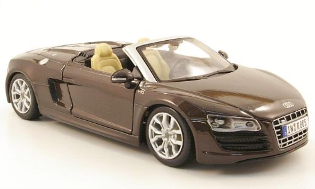Audi R8 Spyder 1/24 Maisto Spyder brown diecast model cars