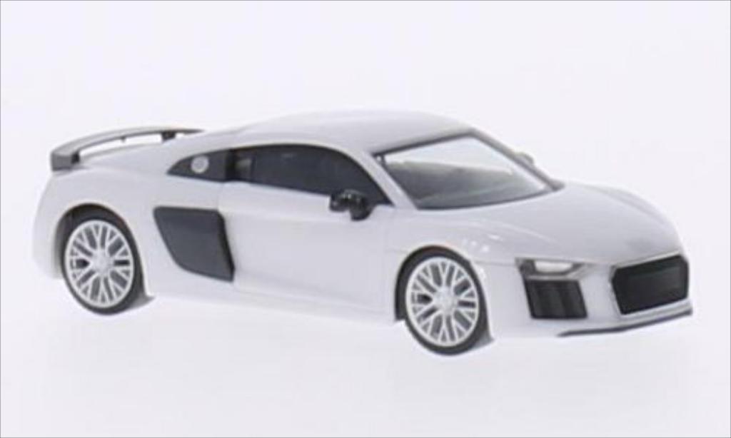 Audi R8 1/87 Herpa V10 Plus white/carbon diecast model cars
