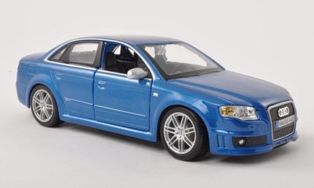 Audi RS4 1/24 Burago (B7) blue diecast model cars