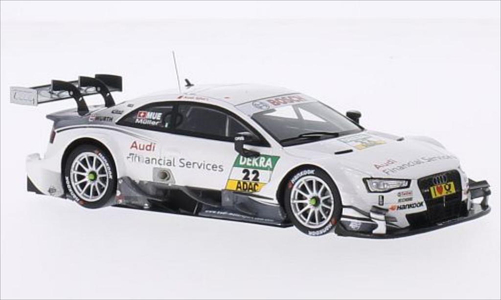 Audi RS5 DTM 1/43 Spark DTM No.22 Sport Team Rosberg Financial Services 2014 diecast model cars