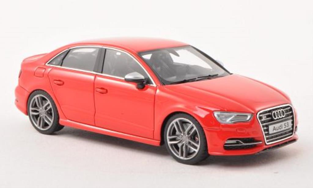 Audi S3 1/43 Minichamps Limousine red 2013 diecast model cars