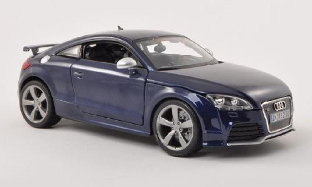 Audi TT RS 1/18 Burago RS blue diecast model cars