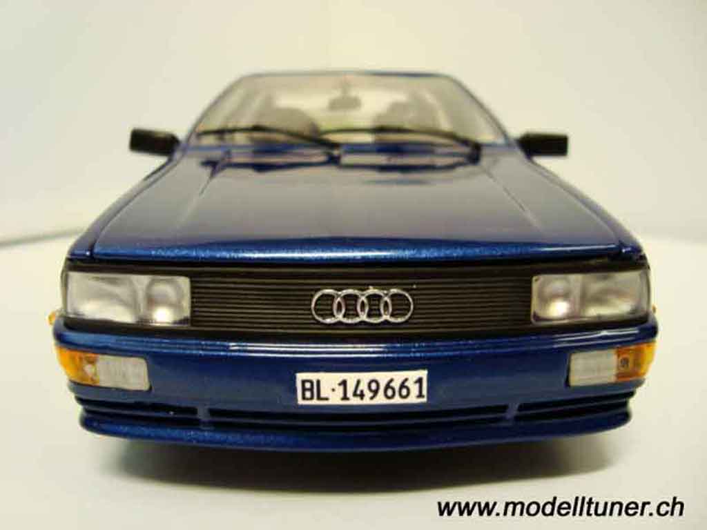Audi Quattro coupe blue jantes bbs bords larges 1/18 Sun Star