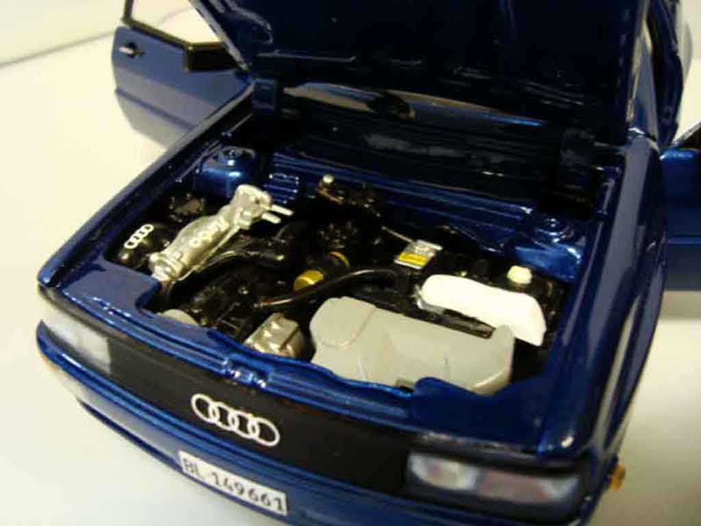 Audi Quattro coupe blue jantes bbs bords larges 1/18 Sun Star