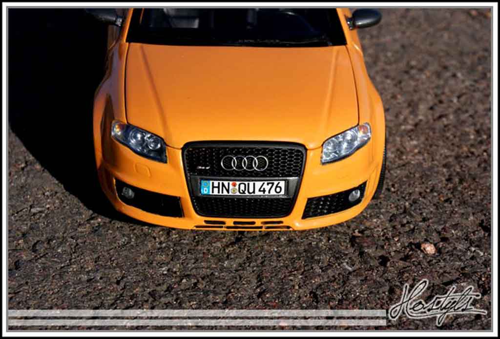 Audi RS4 1/18 Minichamps avant orange papaye diecast model cars