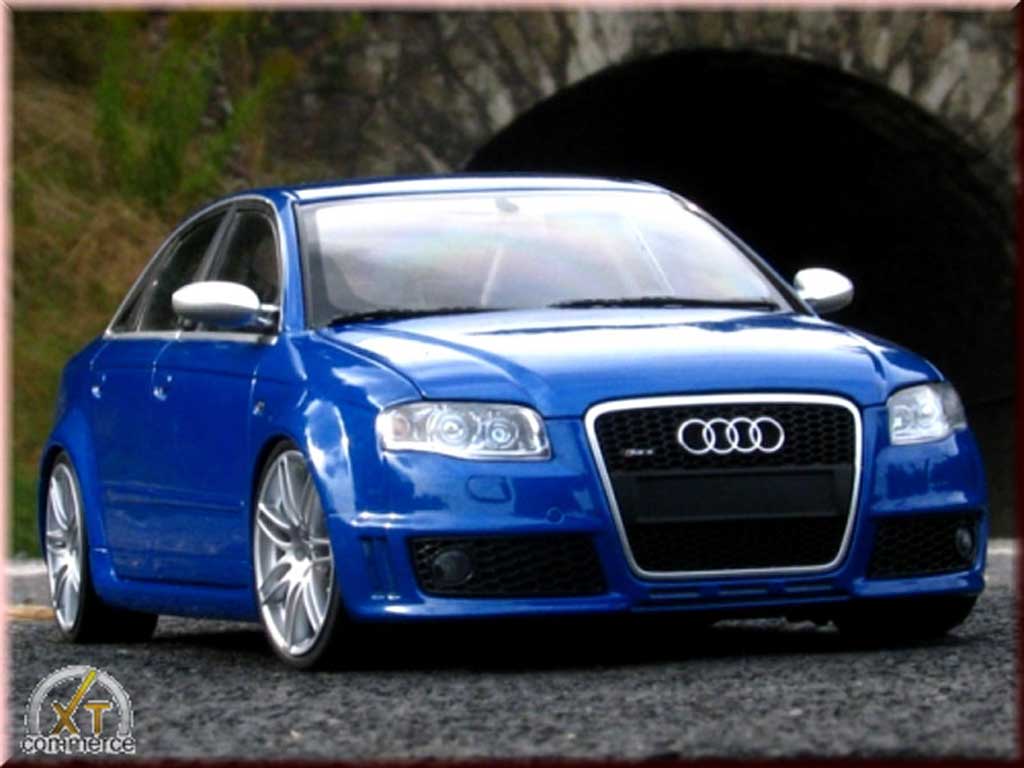 Audi RS4 1/18 Minichamps blue kit suspension rabaissee diecast model cars