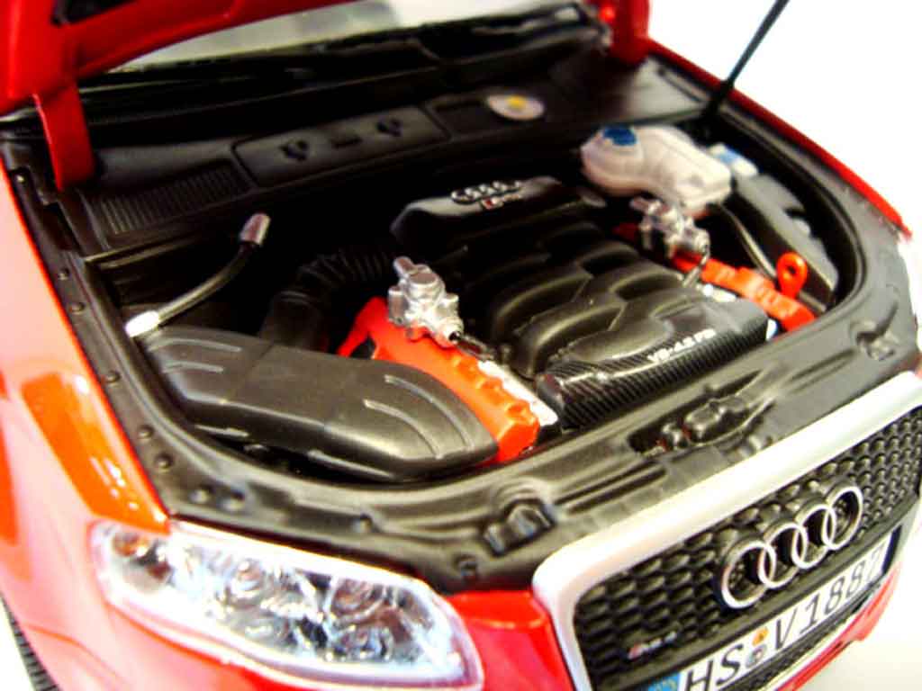 Audi RS4 avant red jantes 19 pouces bbs rs 1/18 Minichamps