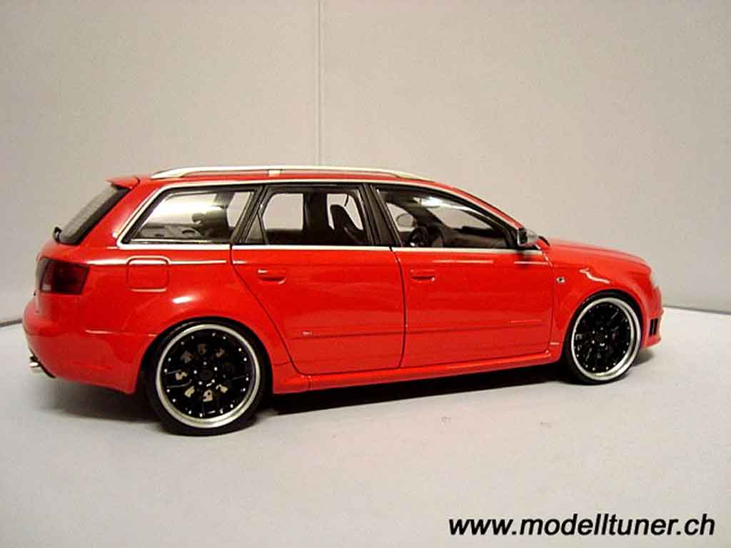 Audi RS4 avant red jantes 19 pouces bbs rs 1/18 Minichamps