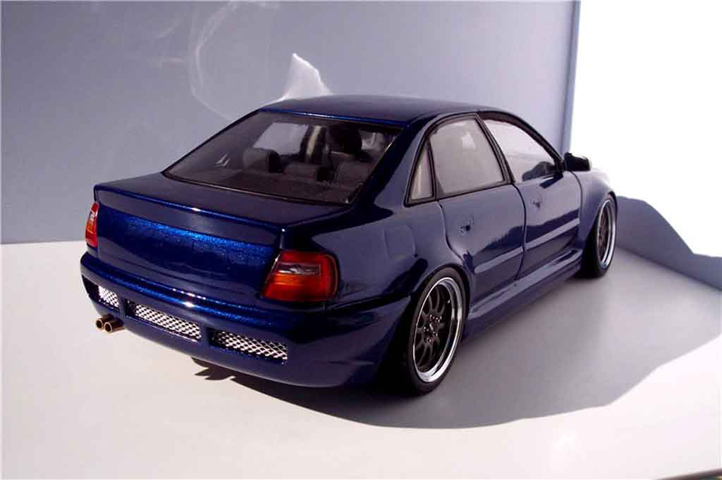 Audi S4 berline kit rs4 blue jantes kinesis 1/18 Ut Models