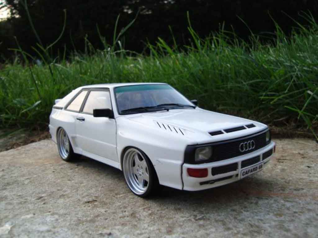 Audi Sport Quattro coupe white jantes amg en 17 pouces entierement en alu 1/18 Autoart