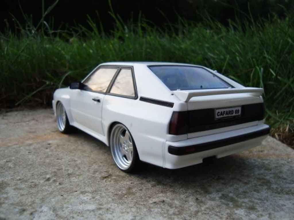 Audi Sport Quattro coupe white jantes amg en 17 pouces entierement en alu 1/18 Autoart