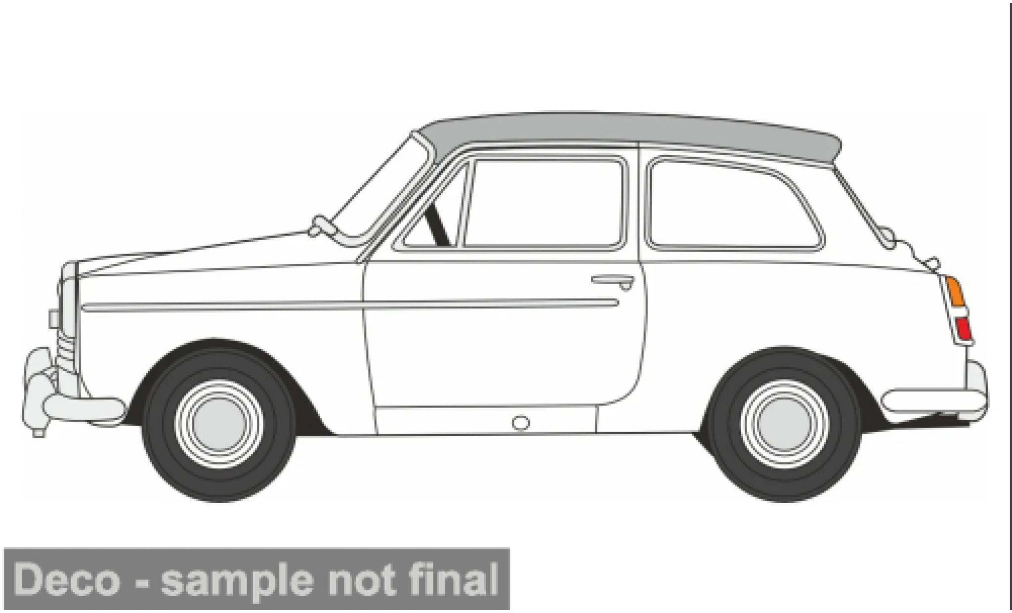 Austin A40 1/76 Oxford MkII white/grey 1:76 diecast model cars