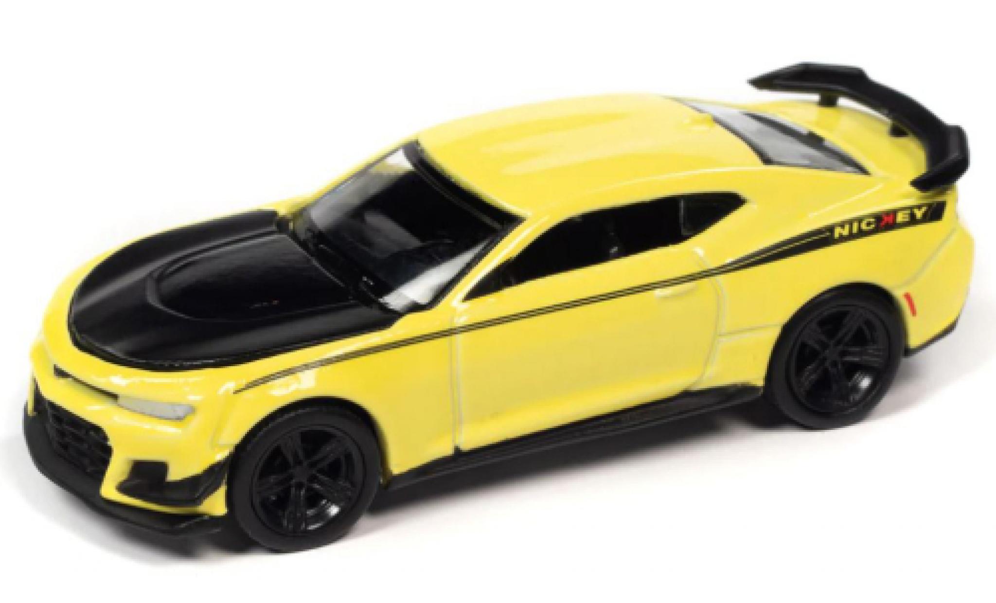 Chevrolet Camaro 1/64 Auto World ZL1 1LE Nickey yellow clair 2019 diecast model cars