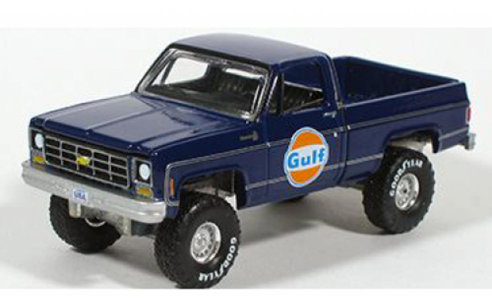 Chevrolet Silverado 1/64 Auto World K10 Gulf 1978 diecast model cars