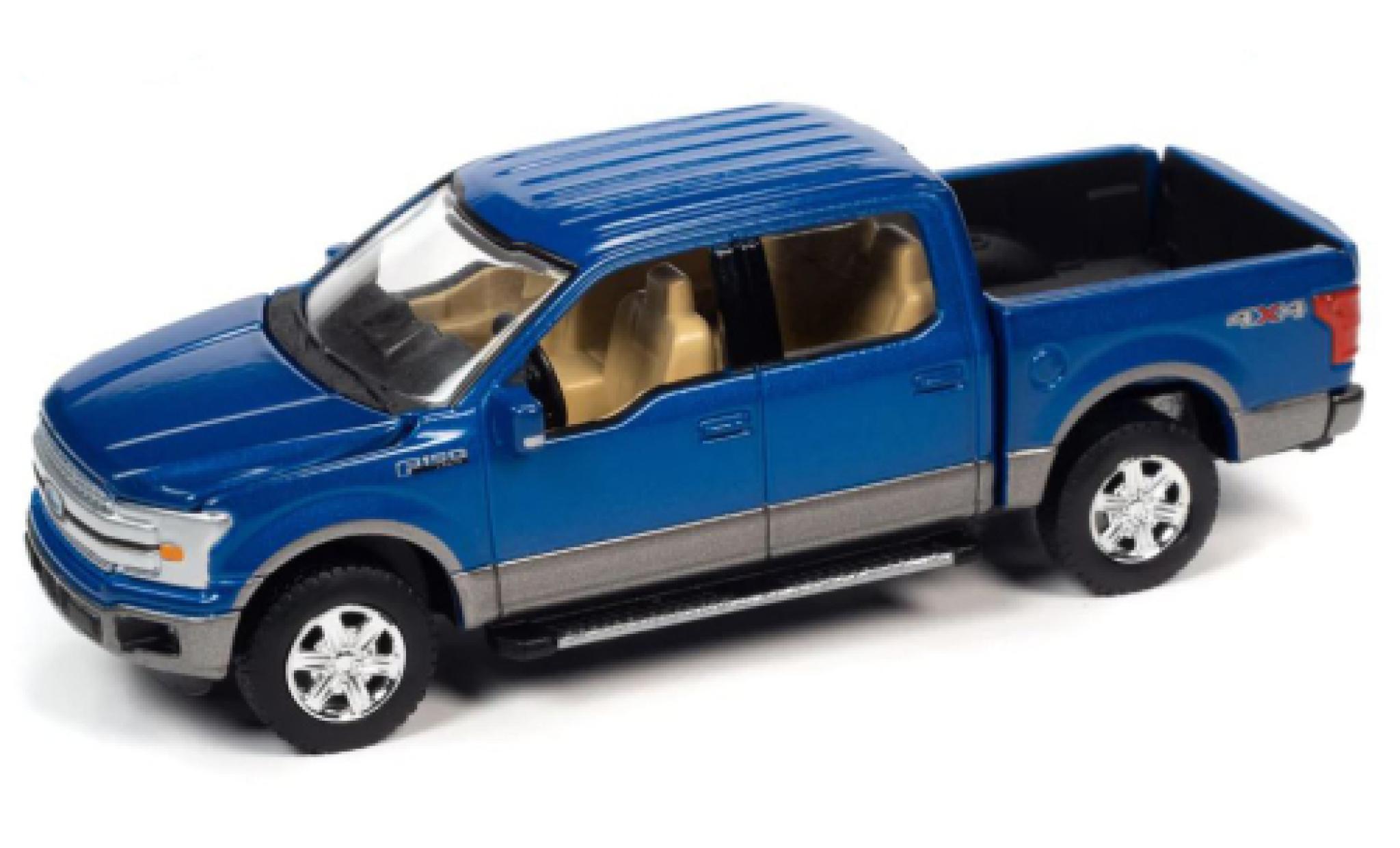 Ford F-1 1/64 Auto World 50 Lariat metallise blue fonc&eacute; 2019 diecast model cars