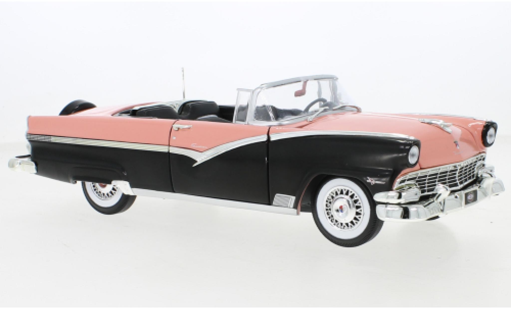 Ford Fairline 1/18 Auto World Sunliner pink/black 1956 diecast model cars