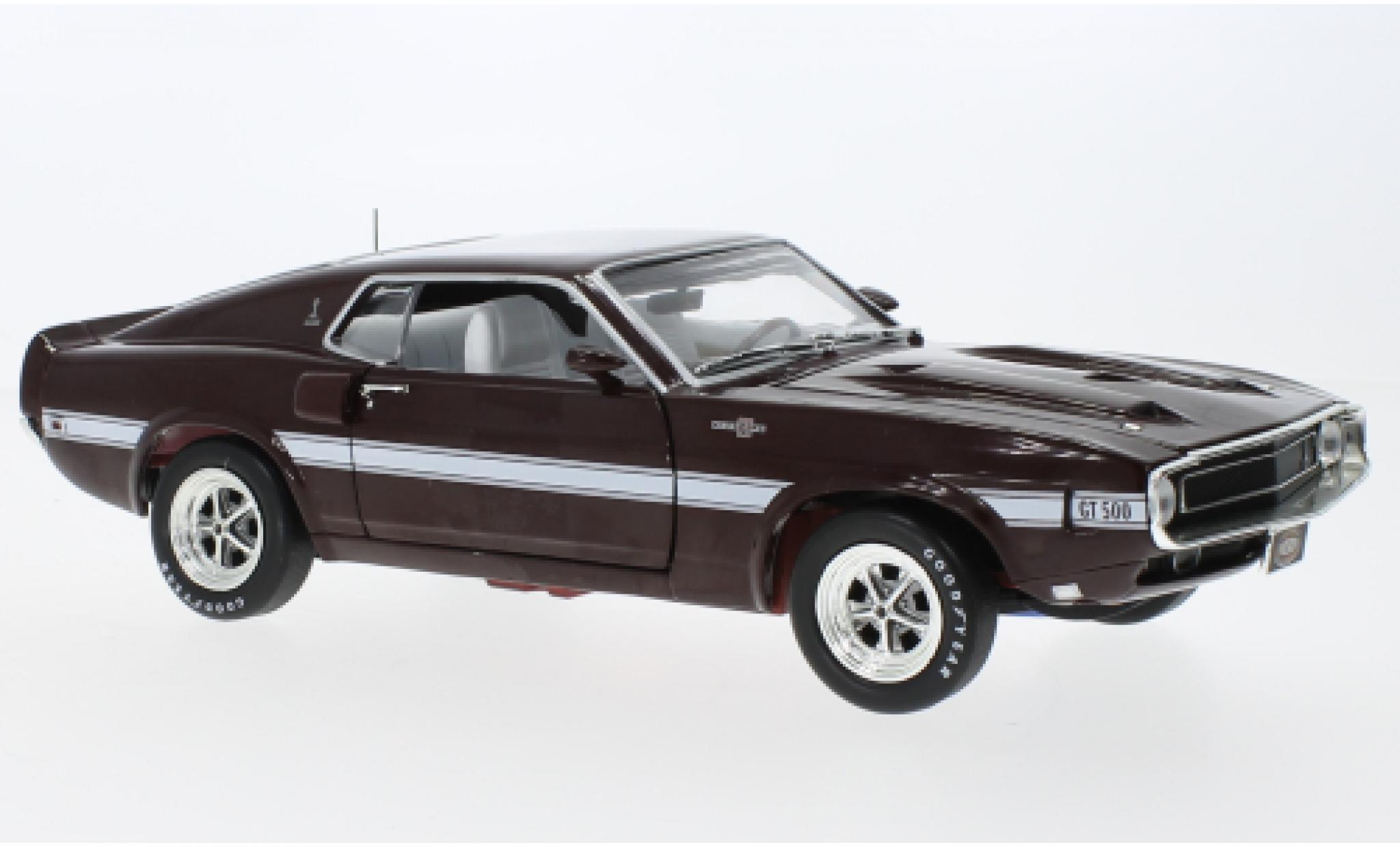 Shelby GT 500 1/18 Auto World Ford Mustang red fonc&eacute; 1969 diecast model cars