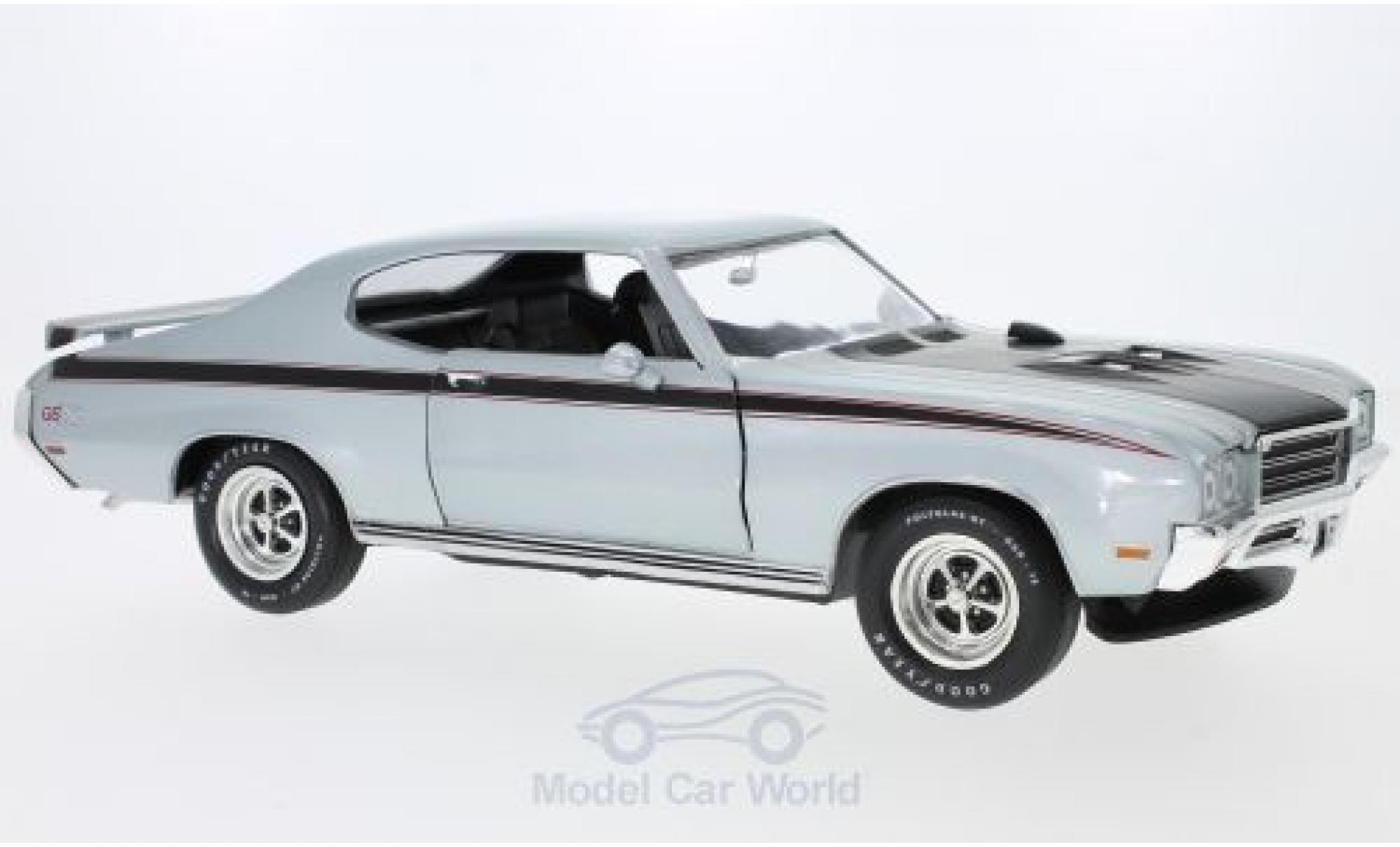 Buick GS 1/18 Auto World X grey/black 1971 diecast model cars