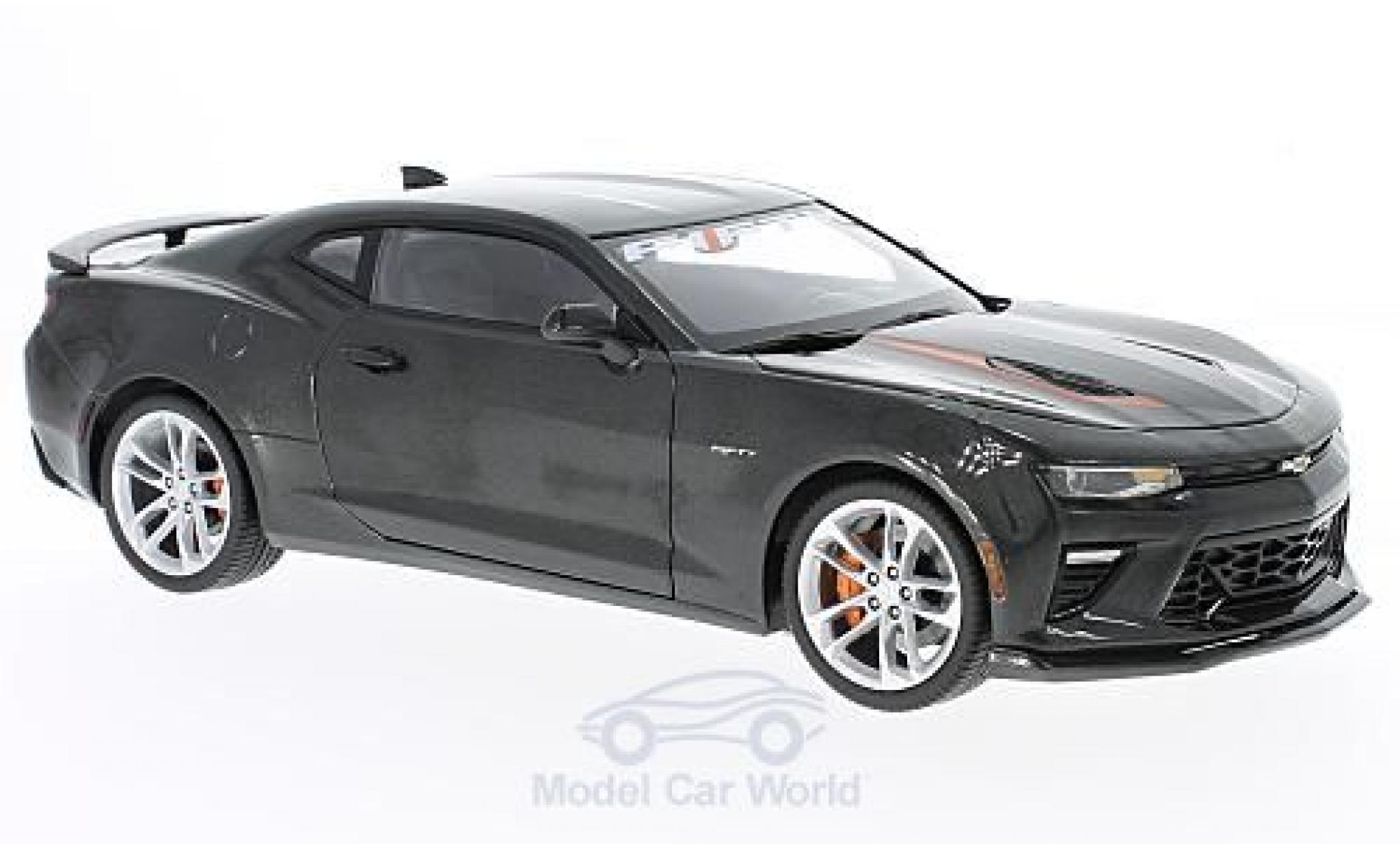 Chevrolet Camaro RS 1/18 Auto World SS metallic grey 2017 50th Anniversary diecast model cars