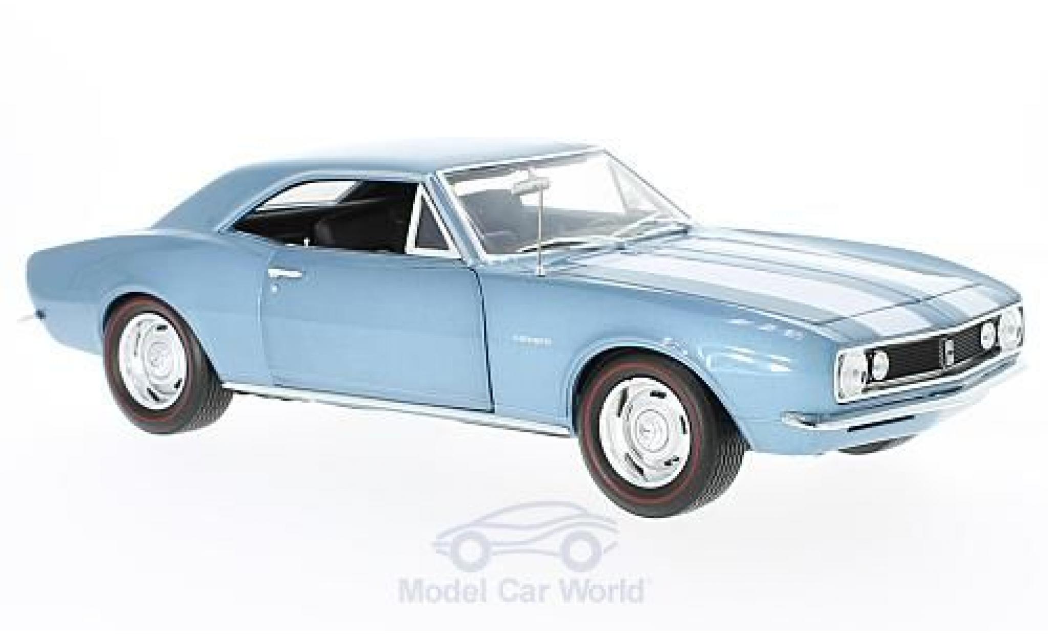 Chevrolet Camaro 1/18 Auto World Z28 metallic blue 1967 50th Anniversary ohne Vitrine diecast model cars