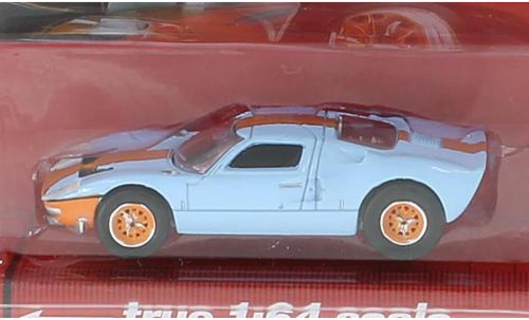 Ford GT40 1/64 Auto World blue/orange 1965 diecast model cars