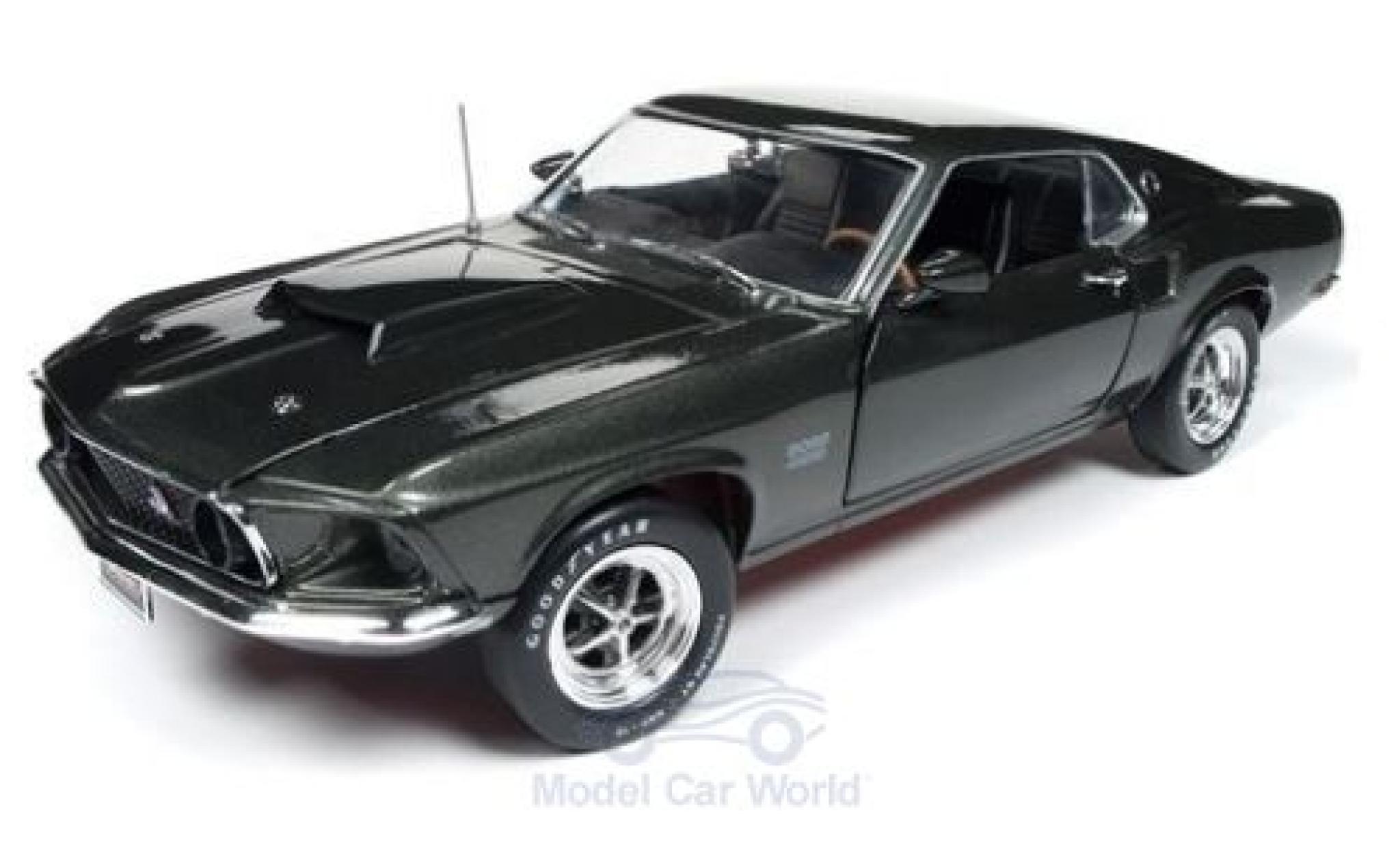 Ford Mustang 1/18 Auto World Boss 429 metallic green 1969 diecast model cars