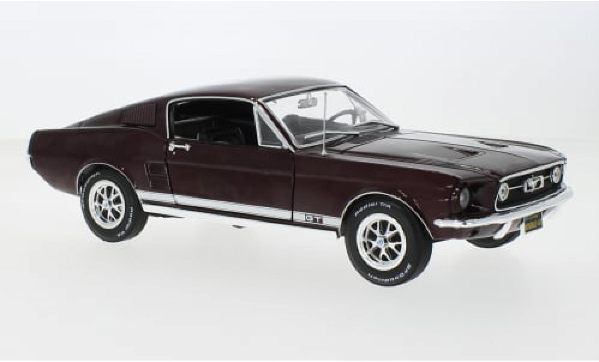 Ford Mustang 1/18 Auto World GT 2+2 metallise red 1967 1:18 diecast model cars