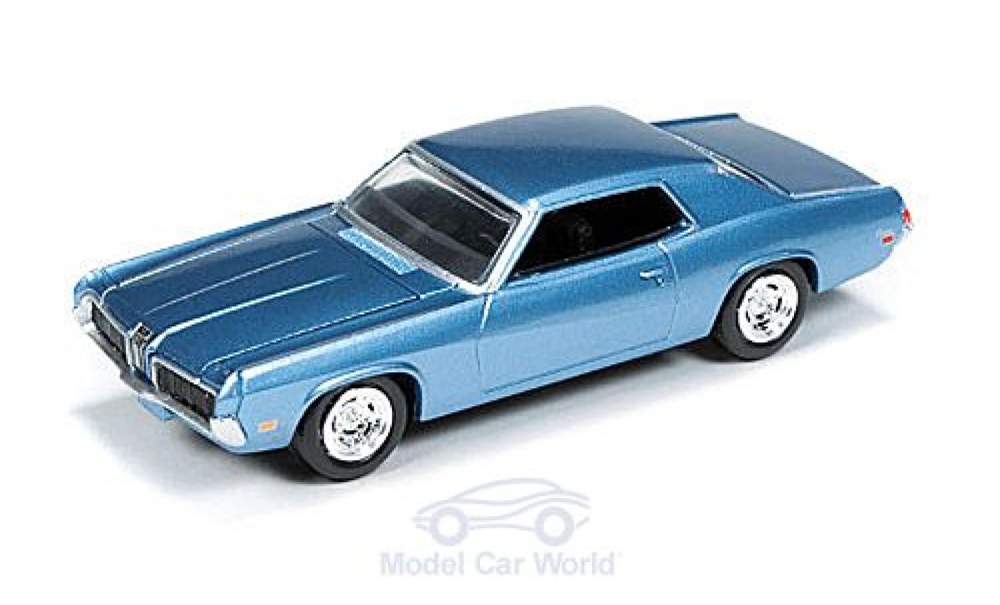 Mercury Cougar 1/18 Auto World metallic blue 1970 ohne Vitrine diecast model cars