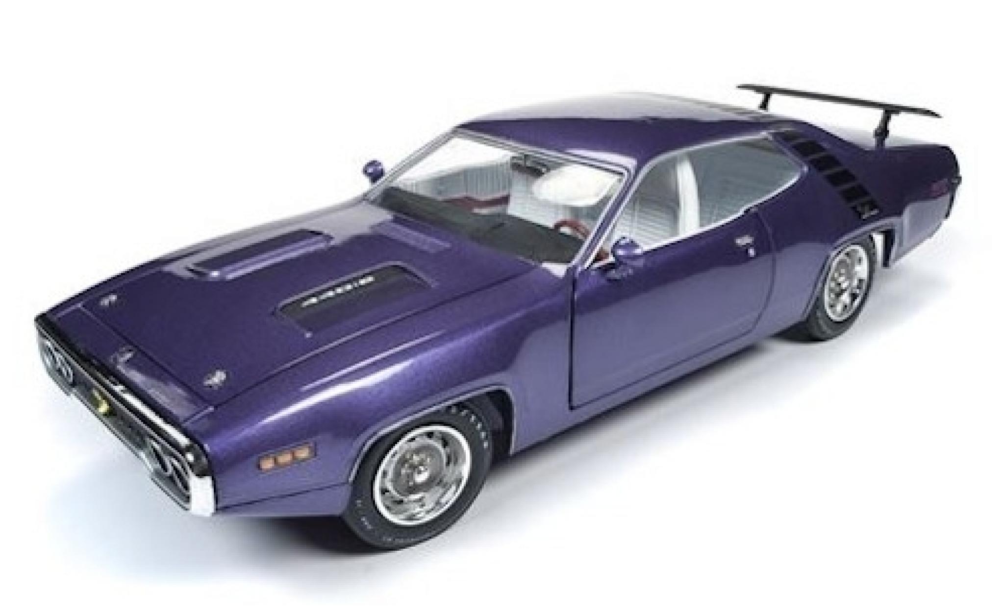 Plymouth Road Runner 1/18 Auto World metallic lila 1971 diecast model cars