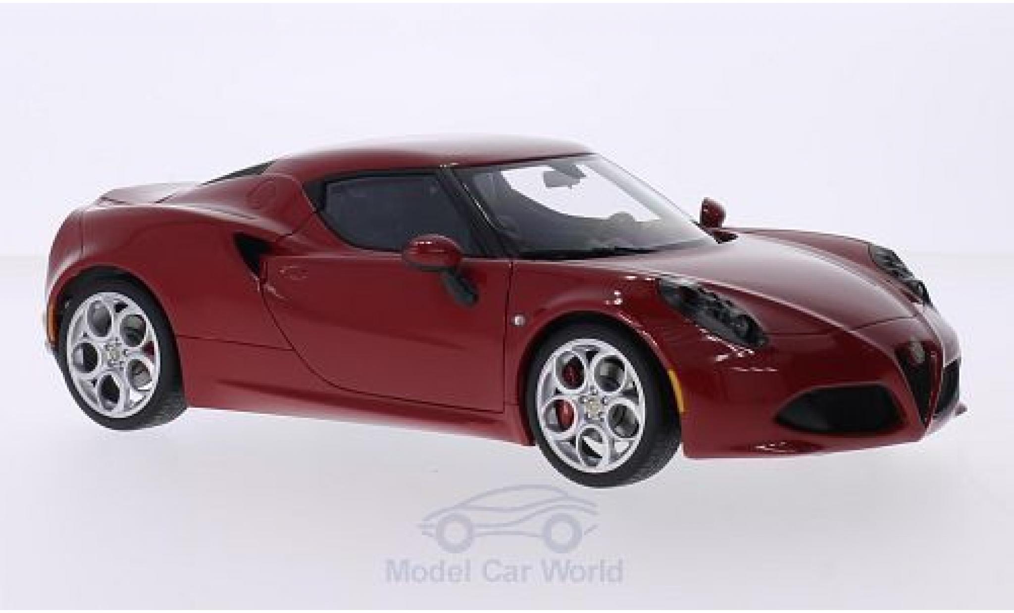 Alfa Romeo 4C 1/18 AUTOart red diecast model cars
