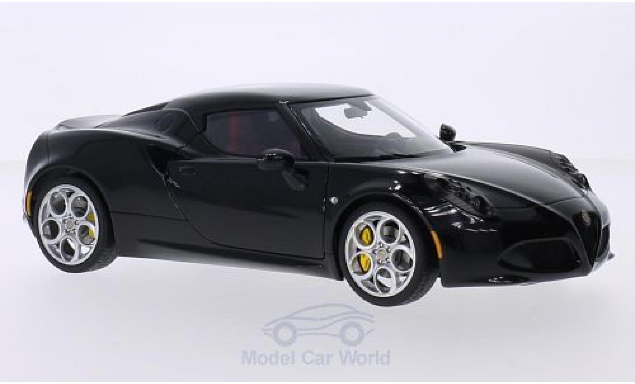 Alfa Romeo 4C 1/18 AUTOart black 2013 diecast model cars