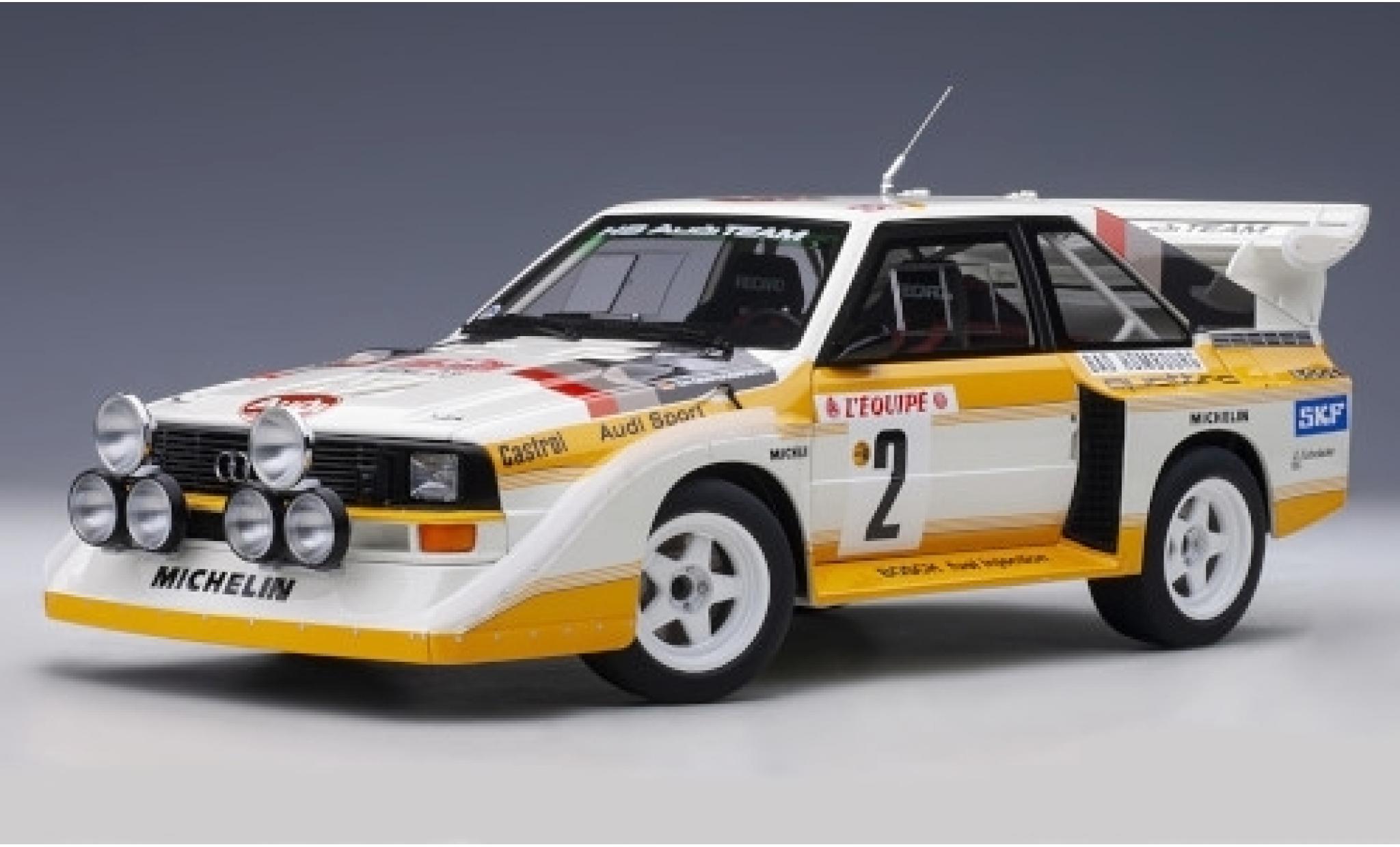 Audi Quattro 1/18 AUTOart S1 No.2 HB Team Rally Monte Carlo 1986 W.R&ouml;hrl/C.Geistd&ouml;rfer diecast model cars