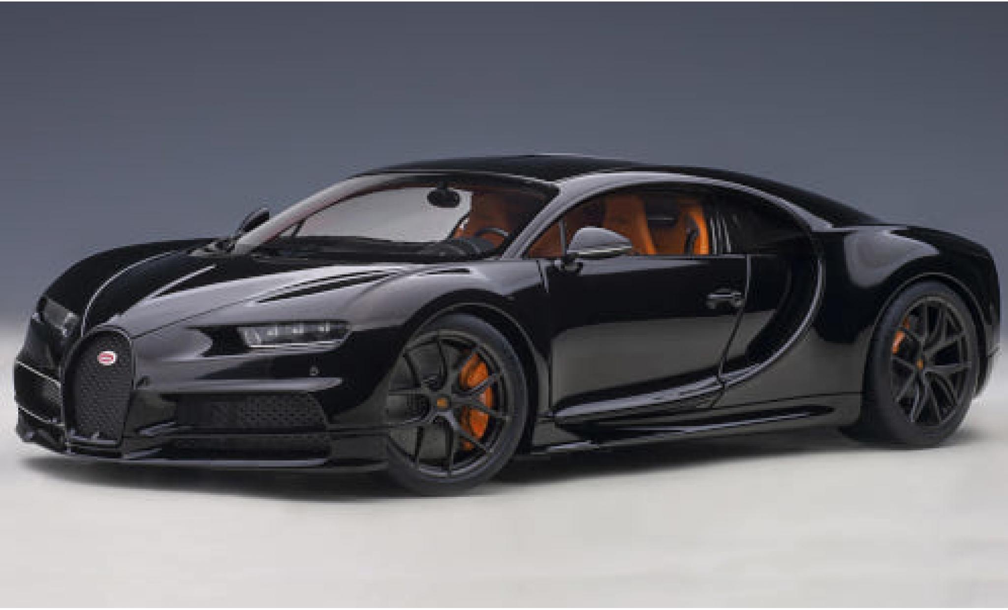 Bugatti Chiron 1/18 AUTOart Sport black 2019 diecast model cars
