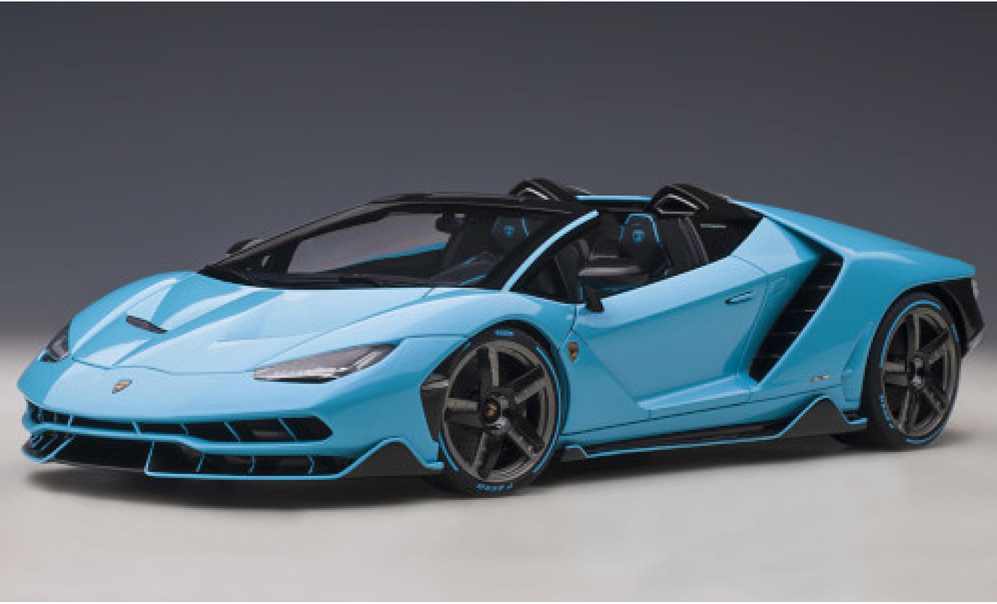 Lamborghini Centenario 1/18 AUTOart Roadster metallise blue clair 2016 diecast model cars